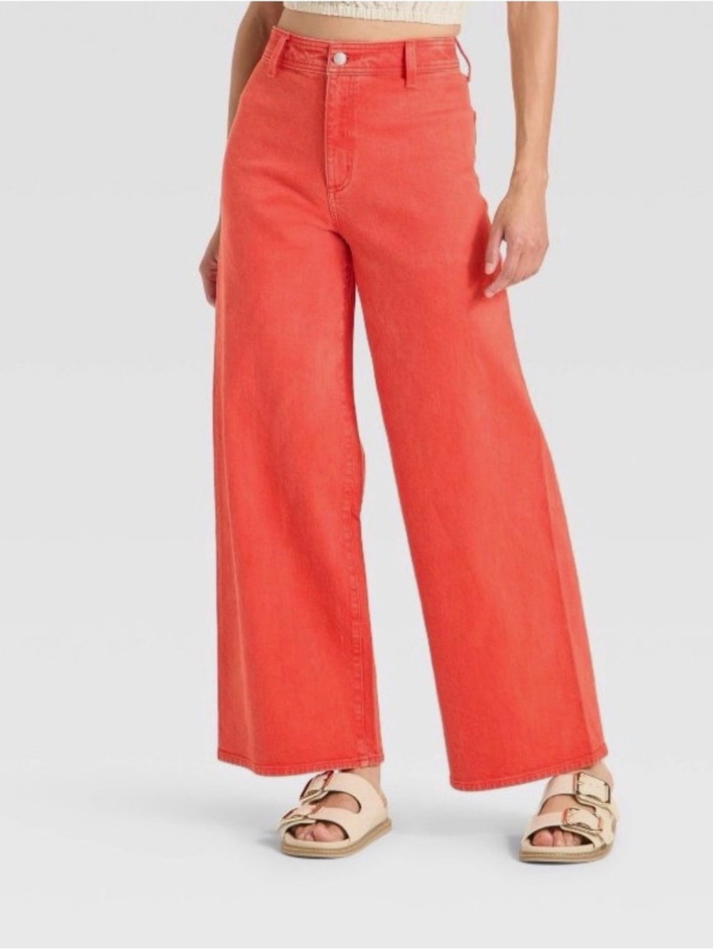 Brand new with tag Universal Thread Red Wide-Leg High-Rise Jeans - Picture 6 of 6